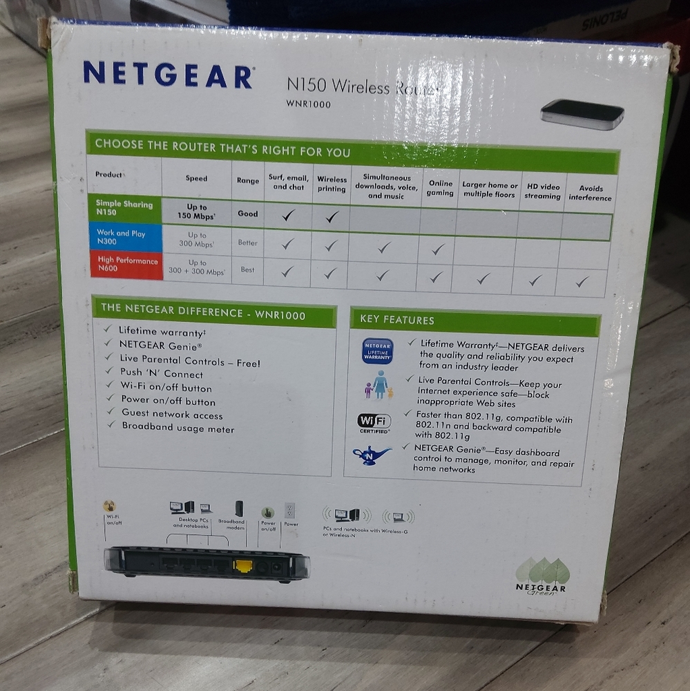 Netgear N150 Wireless Router - Picture 3 of 5